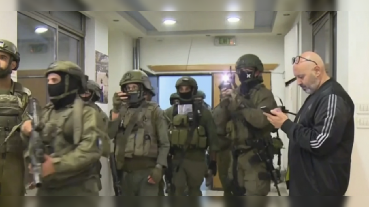 Israeli Troops Raid The Office Of Satellite News Network Al Jazeera