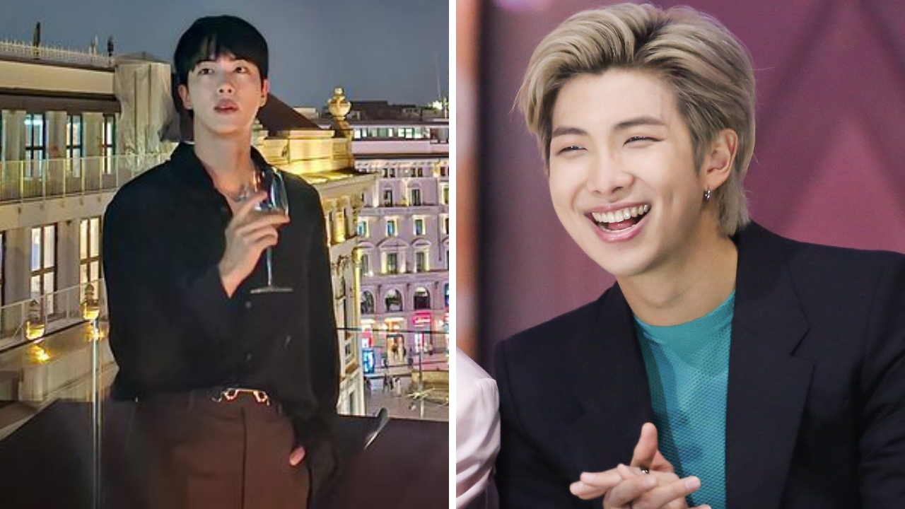 BTS' RM Teases Jin For Being 'Lonely Man' As Latter Enjoys Drink All By Himself At Gucci's After-Party