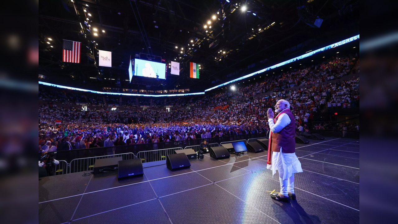 PM Modi addressed the Indian diaspora in New York during his visit to the US