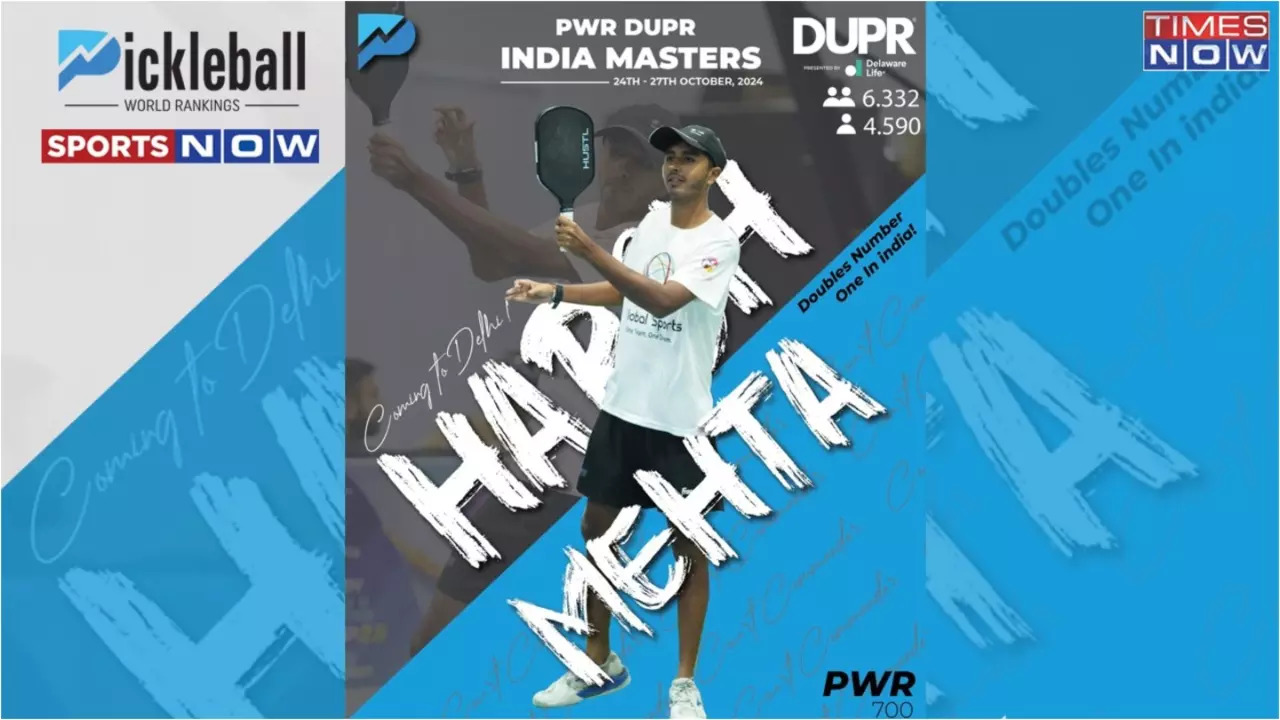 Meet Harsh Mehta, India's No. 1 Doubles Pickleball Player All Set To Headline In PWR DUPR Indian Masters