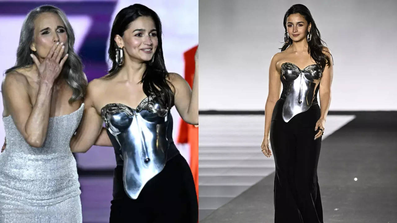 Alia Bhatt Looks Stunning As She Makes Paris Fashion Week Debut. Walks Ramp Alongside Andie MacDowell