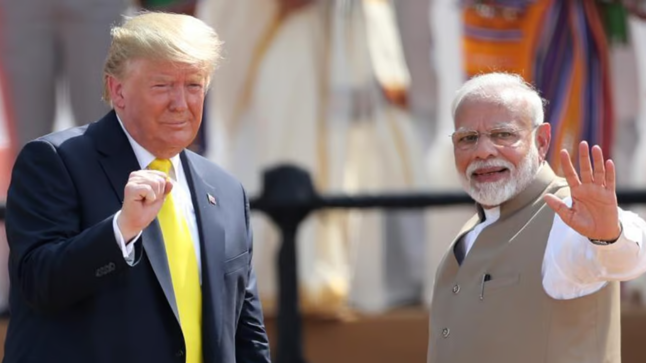 Former US President Donald Trump and Prime Minister Narendra Modi