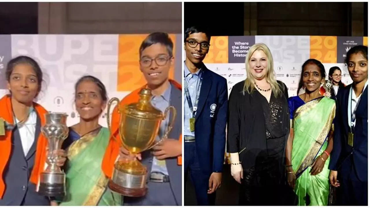 Chess Olympiad 2024: Homemade Meals and Support From 'Amazing Chess Mom' Helps Pragg and Vaishali To Gold