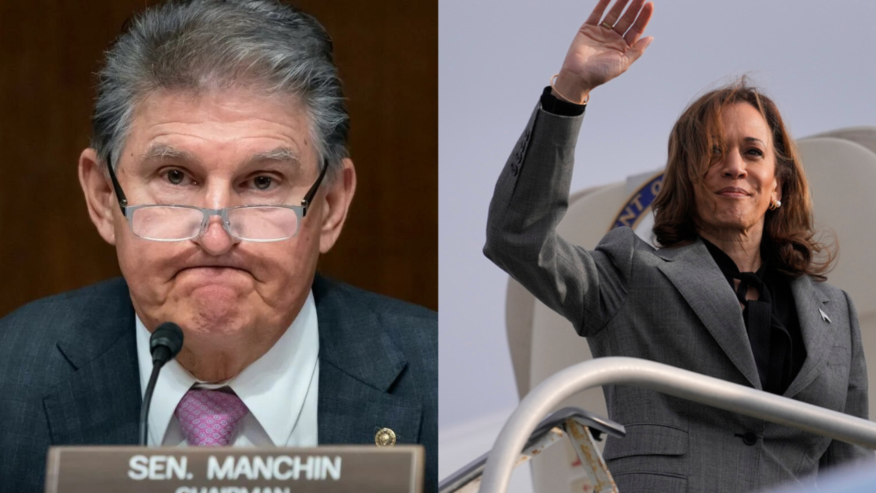 Joe Manchin and Kamala Harris