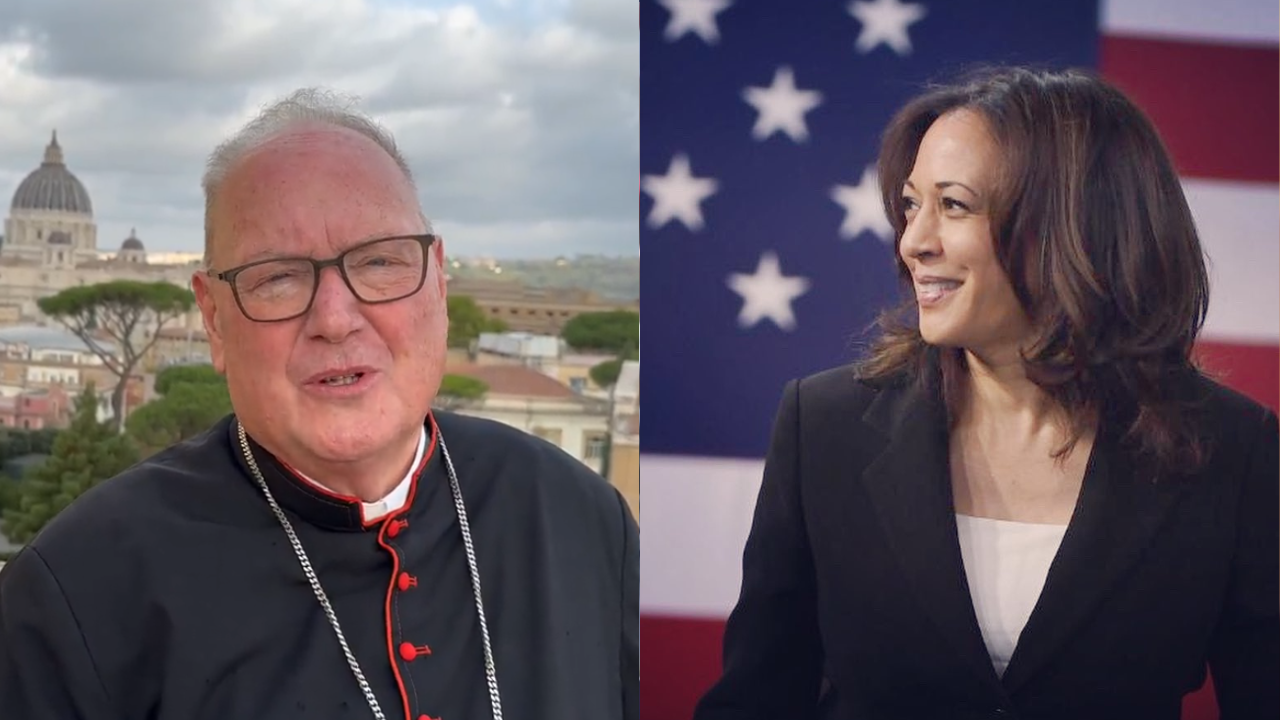 Cardinal Dolan And Kamala Harris