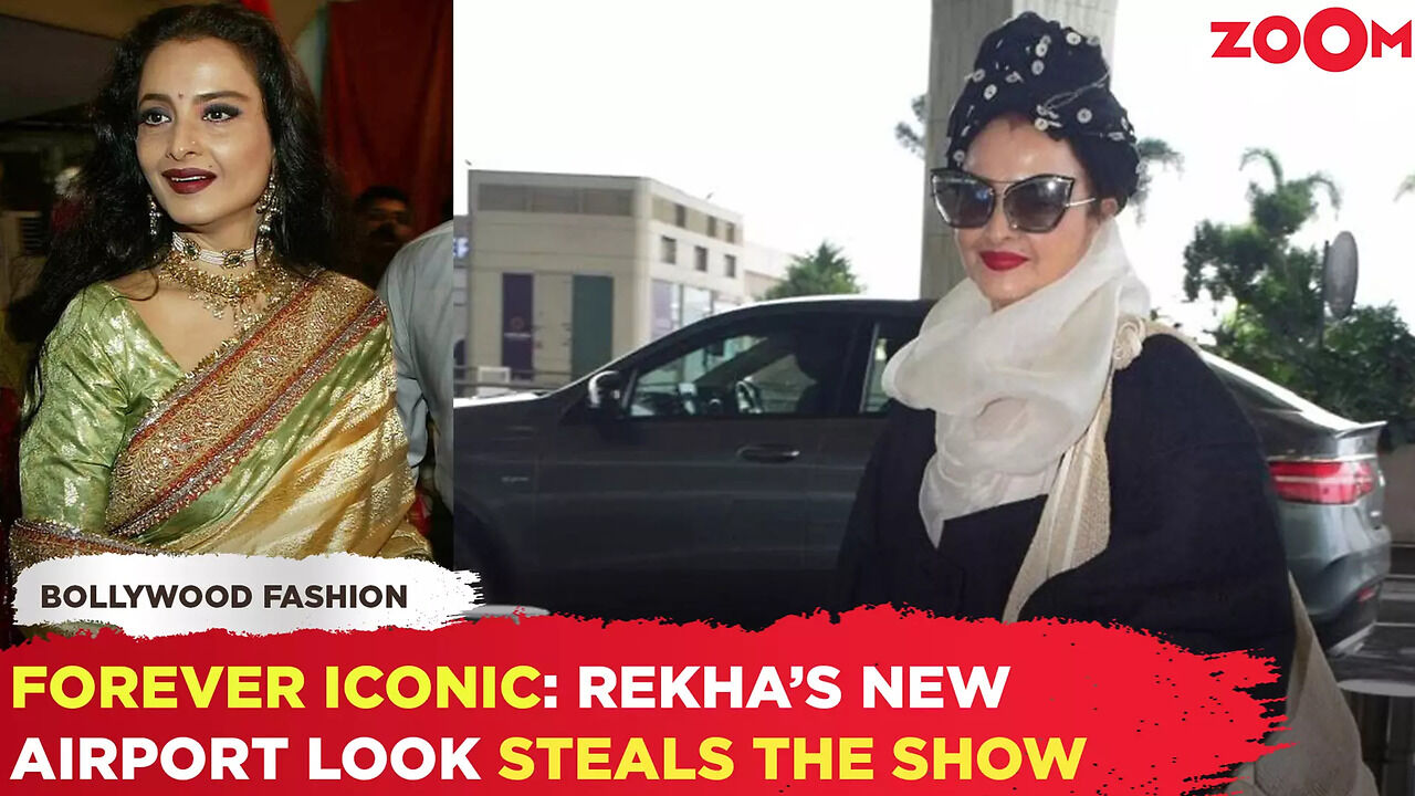 Forever iconic: Rekha's new airport look steals the show | Times Now