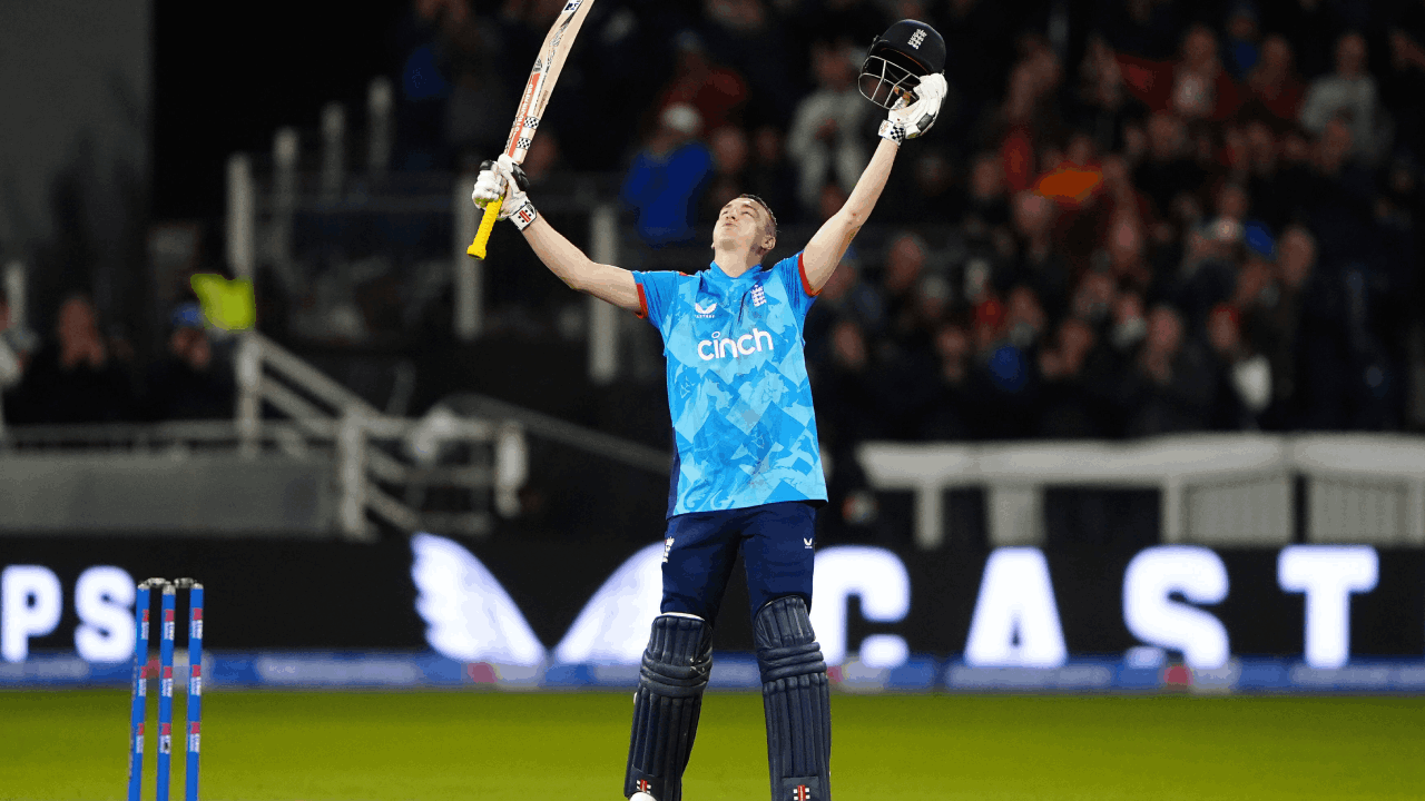 Harry Brook England ODI Century AP