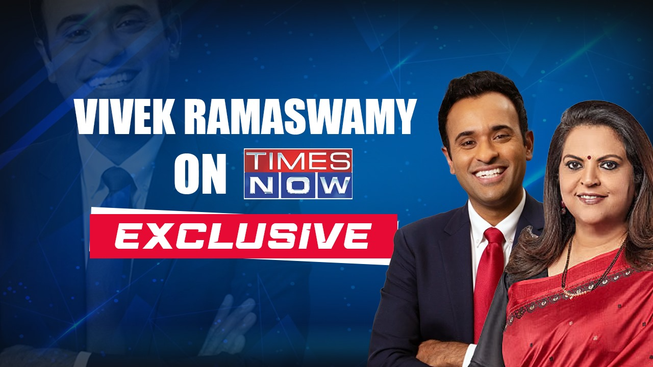 Vivek Ramaswamy during an exclusive interview with Navika Kumar, Group Editor-in-Chief of Times Network.