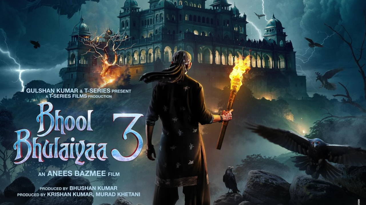 Bhool Bhulaiyaa 3 New Poster Teases Kartik Aaryan's Rooh Baba Vs Vidya Balan's Manjulika