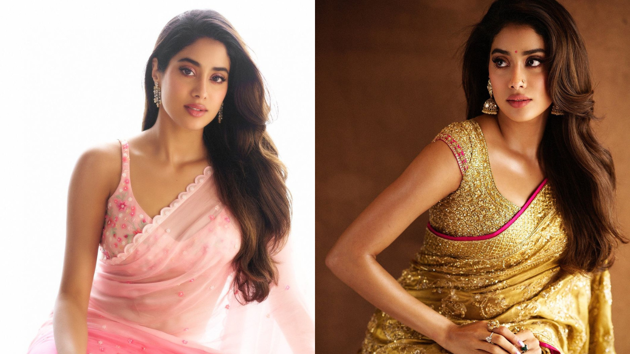 Janhvi Kapoor's beautiful sarees for Devara promotions