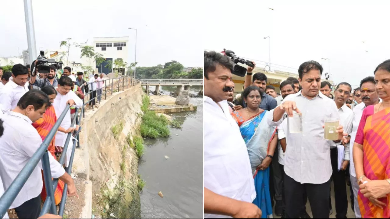 KT Rama Rao Visited The Completed STP Fateh Nagar