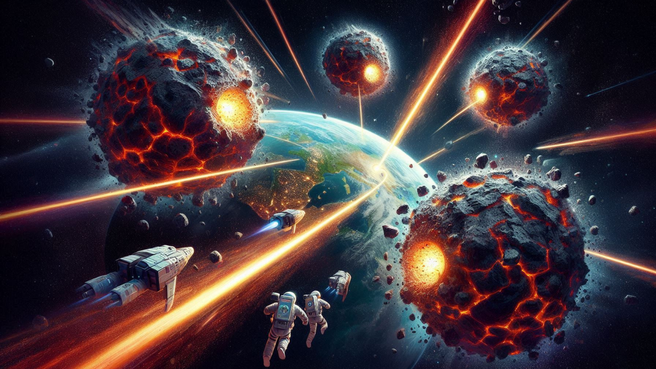 Asteroids towards earth best sale