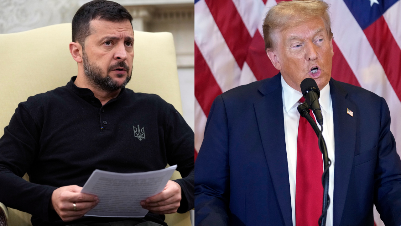 Volodymyr Zelenskyy and Donald Trump