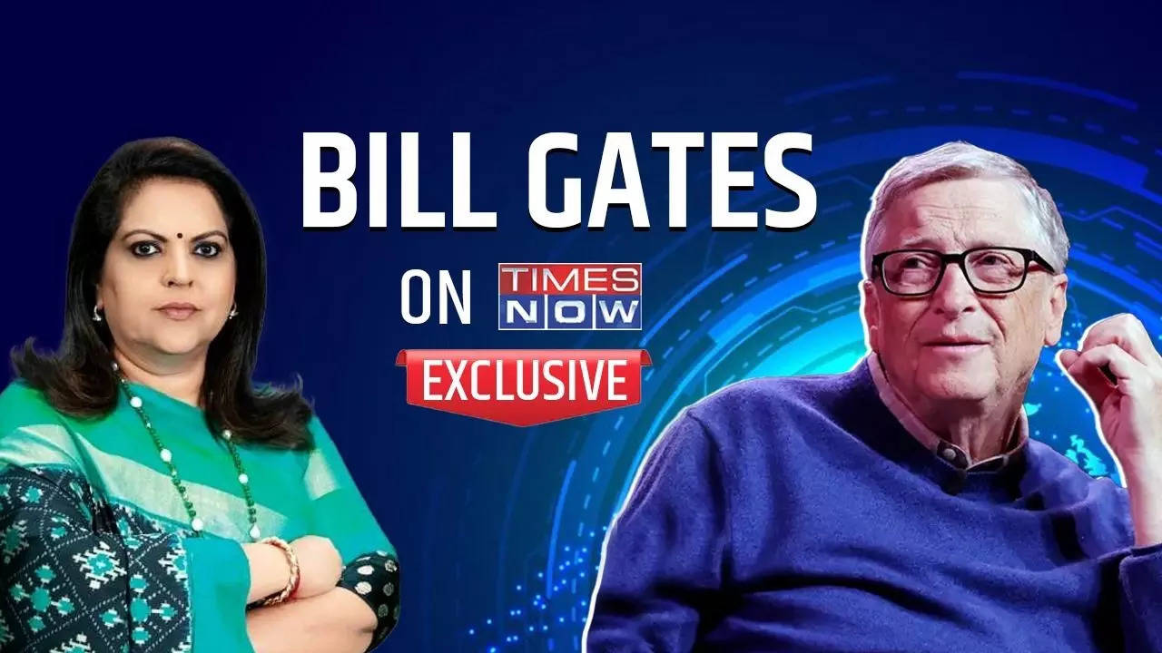 Bill Gates in an exclusive interview with Times Now