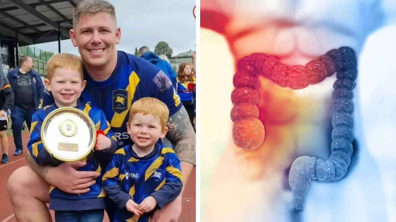 Andrew Walker had bowel cancer after he went to the doctor after feeling extremely tired and fatigued