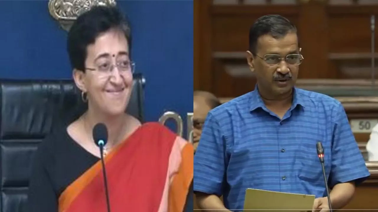 Former CM, Arvind Kejriwal And CM, Atishi