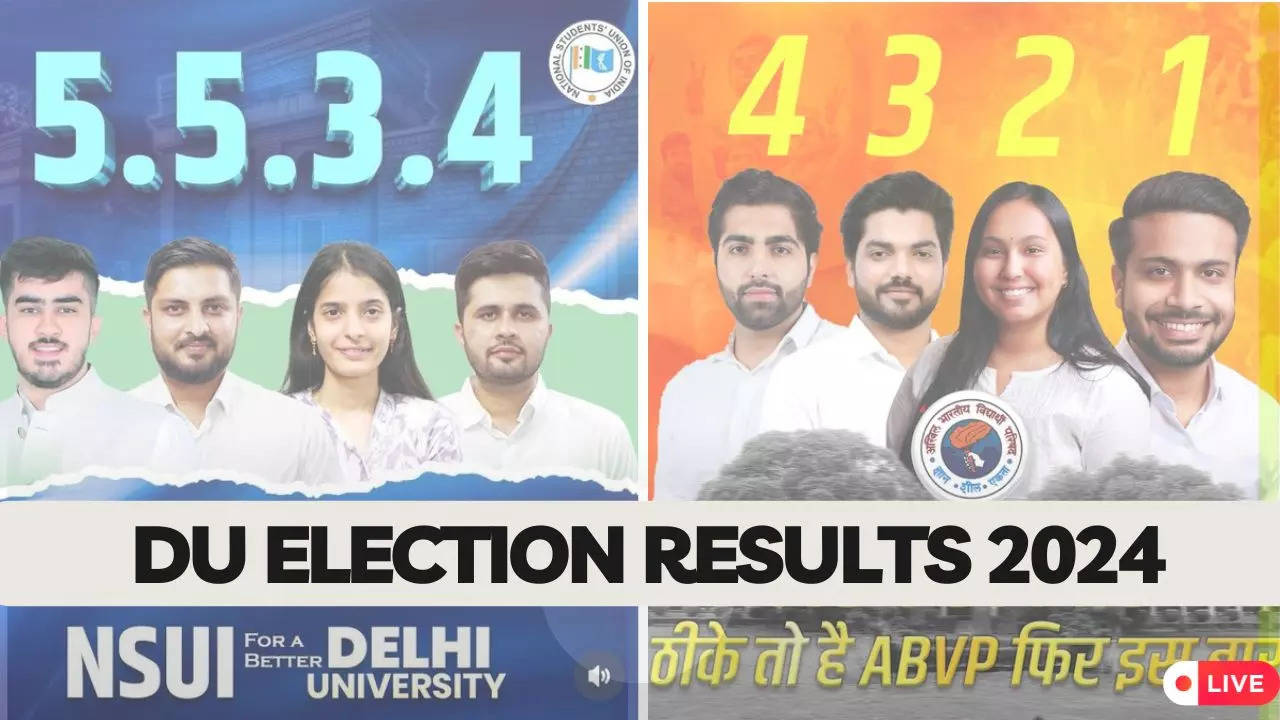 du elections 2024 live delhi university dusu elections results today abvp nsui winner list dusu election live