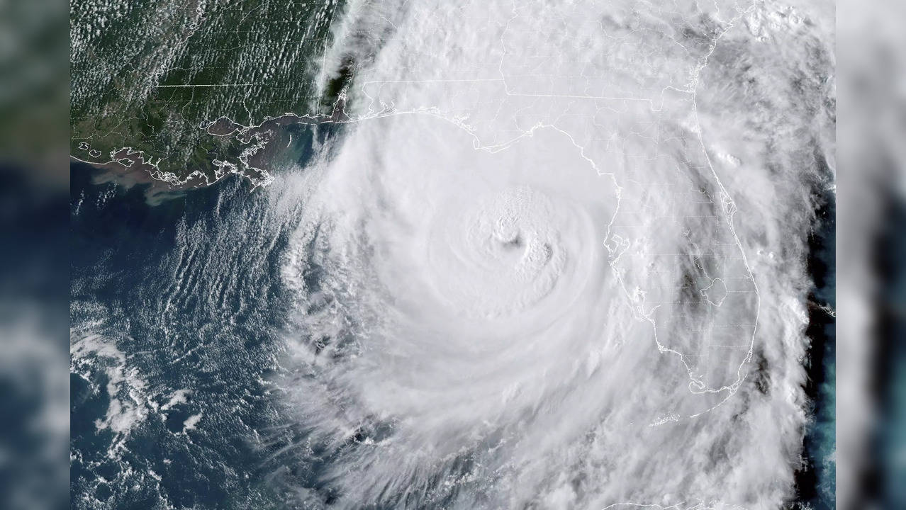 Satellite image of Hurricane Helene