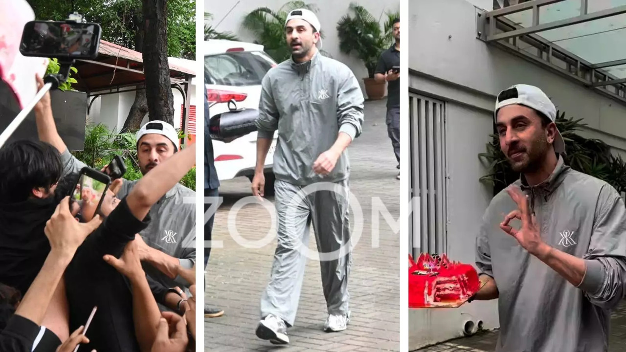 Ranbir Kapoor Birthday: RK Cuts Cake With Paps, Patiently Poses And Chats With Shutterbugs. WATCH