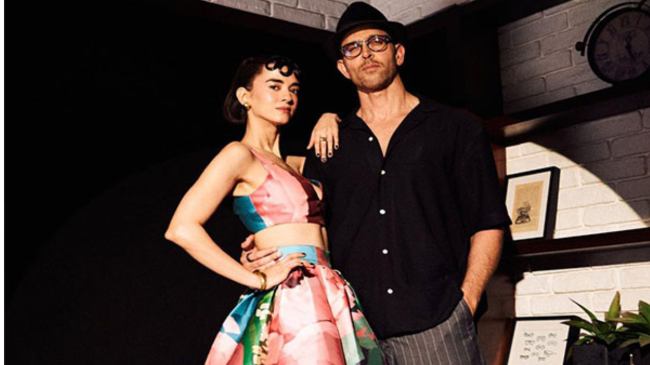 ​Hrithik Roshan Turns Cheerleader For Girlfriend Saba Azad After Her Big Win At Asian Academy Creative Awards 2024​ (Credit: Instagram)