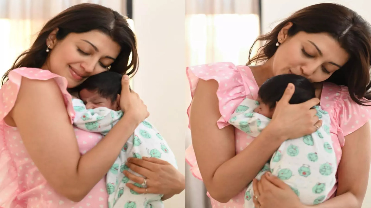 Pranita Subhash with her newborn son