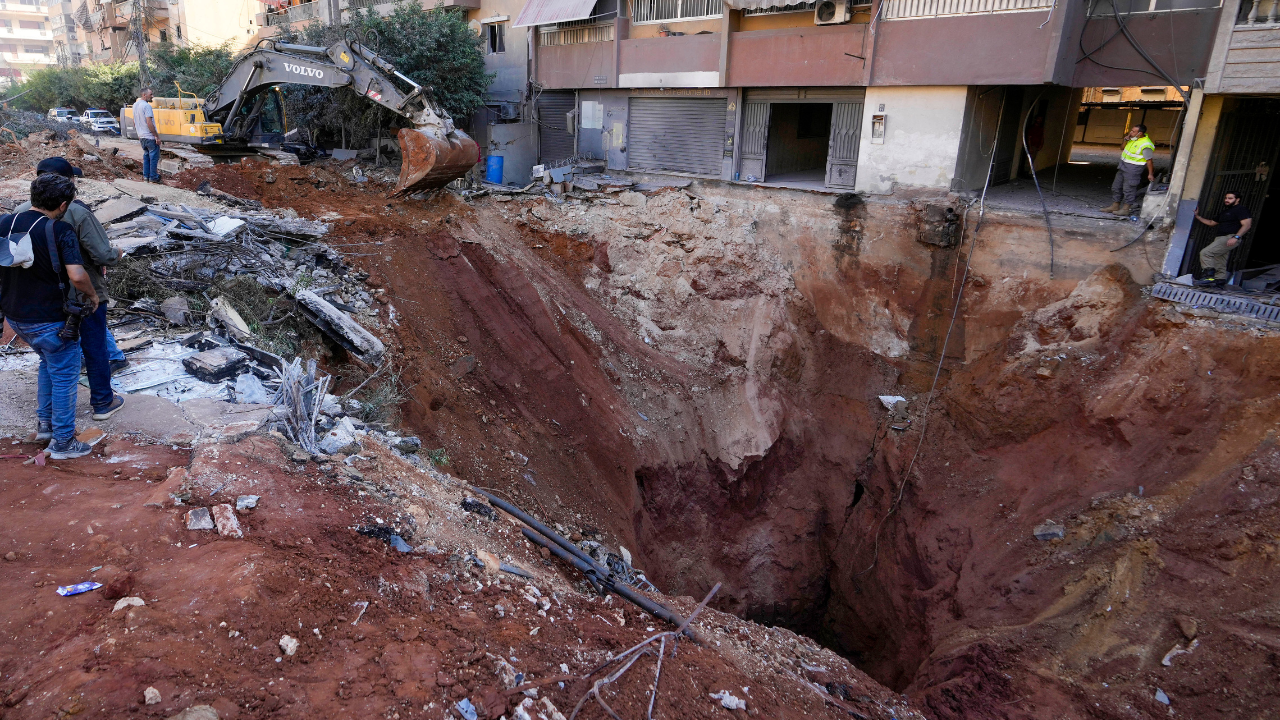 Beirut after an Israeli airstrike last week