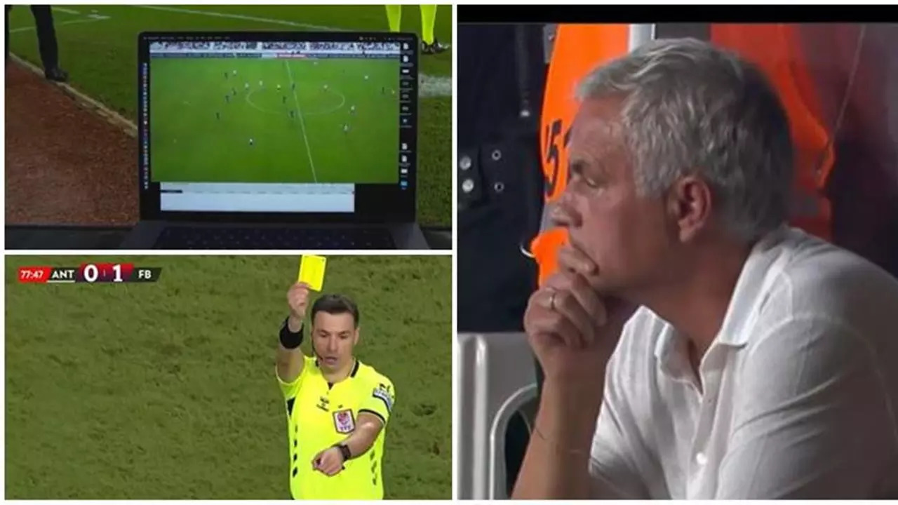 Jose Mourinho Launches Extraordinary Laptop Protest After Fenerbahce's Disallowed Goal: WATCH