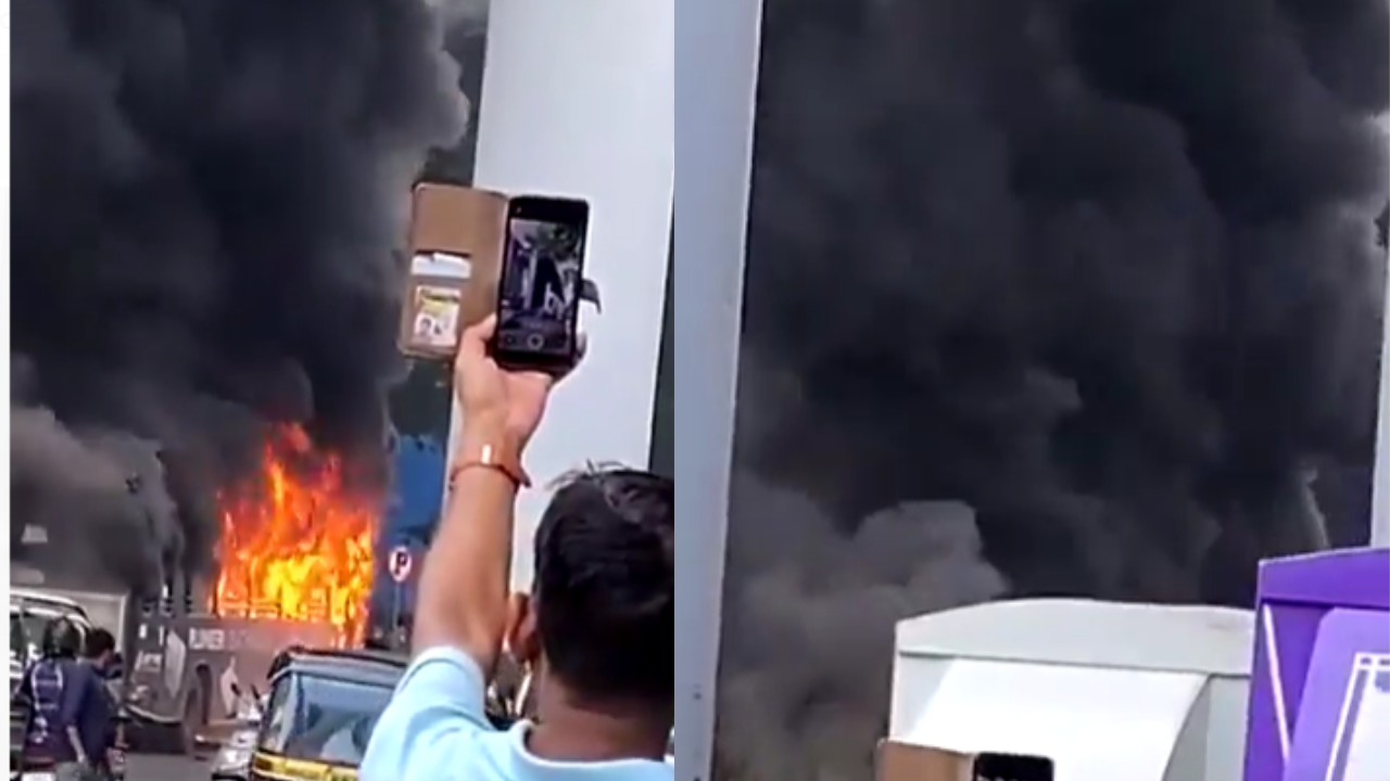 best bus fire video