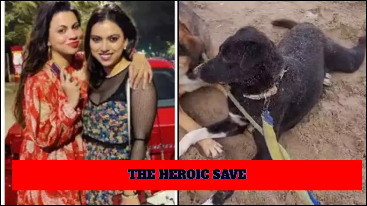 Preeti and Neeti Simoes Rescue A Dog In Heroic Style: Unbelievable Story