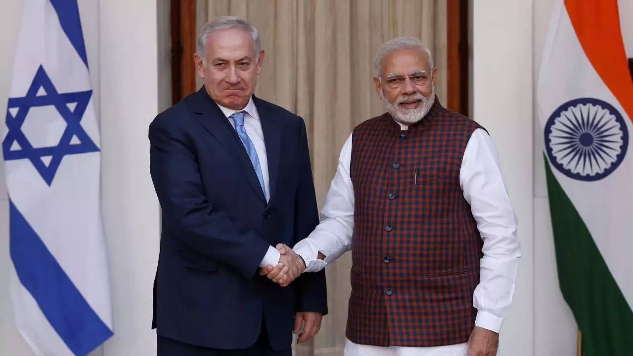 PM Modi with Benjamin Netanyahu