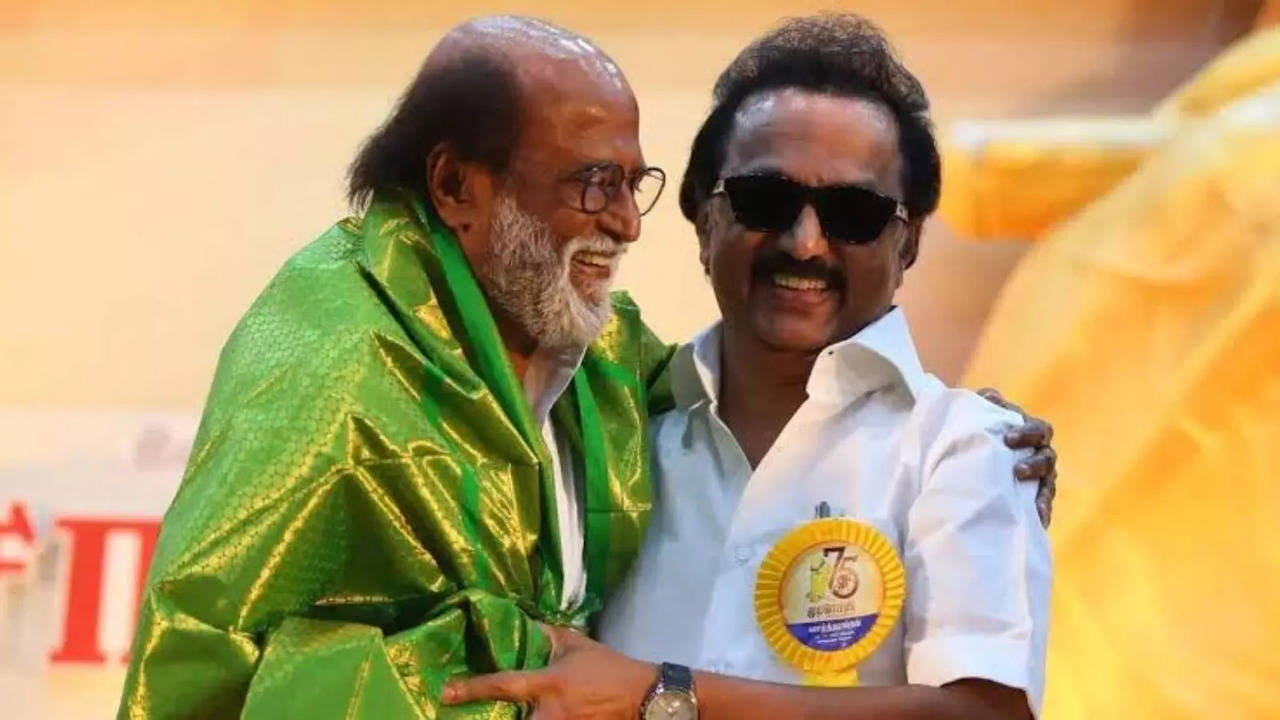 mk stalin wishes rajinikanth after hospitalization