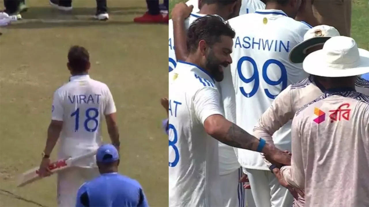 Virat Kohli Wins Hearts, Gifts Special Bat To Shakib Al Hasan After India Clinch Test Series 2-0