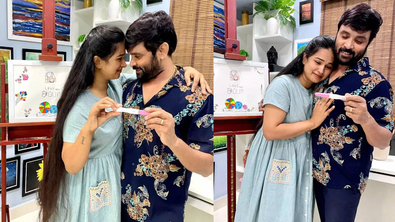 lyricist and bigg boss frame snekan wife kannika ravi announced her pregnancy