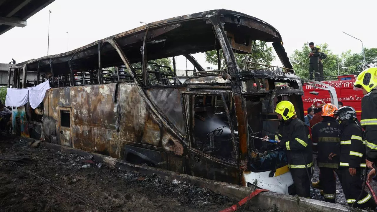 Bangkok bus fire