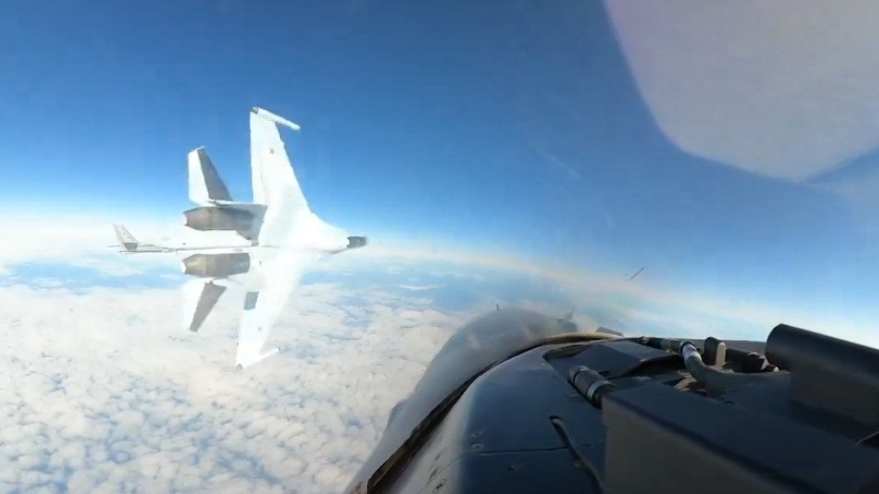 Russian Fighter Jet Flies Dangerously Within Feet Of US F-16 Aircraft Near Alaska