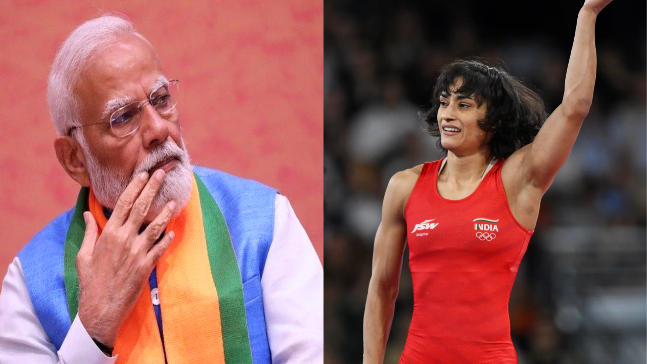 Vinesh Phogat And PM Modi 