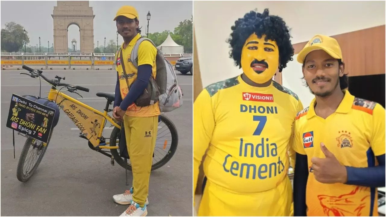 MS Dhoni Fan Sets Up Tent Outside THALA's Ranchi Farmhouse, Travels 1150 KM On Bicycle To Meet Idol