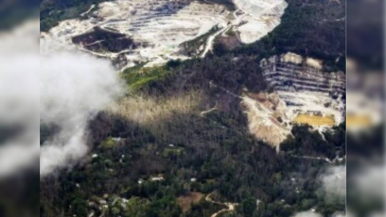 Aerial View Of The Mining Facilities