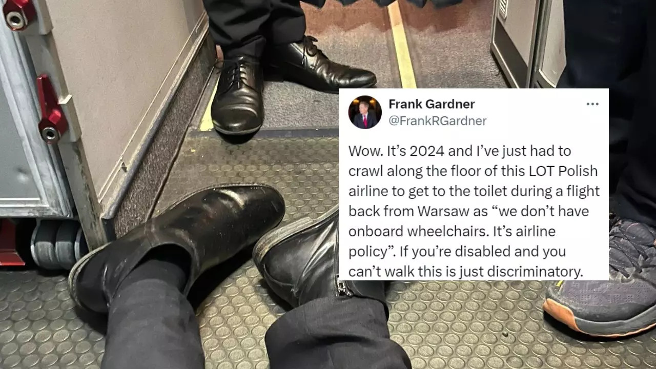 21st-Century Travel? Paralysed Journalist Forced To Crawl To Toilet On London Flight Due To Lack Of Wheelchair