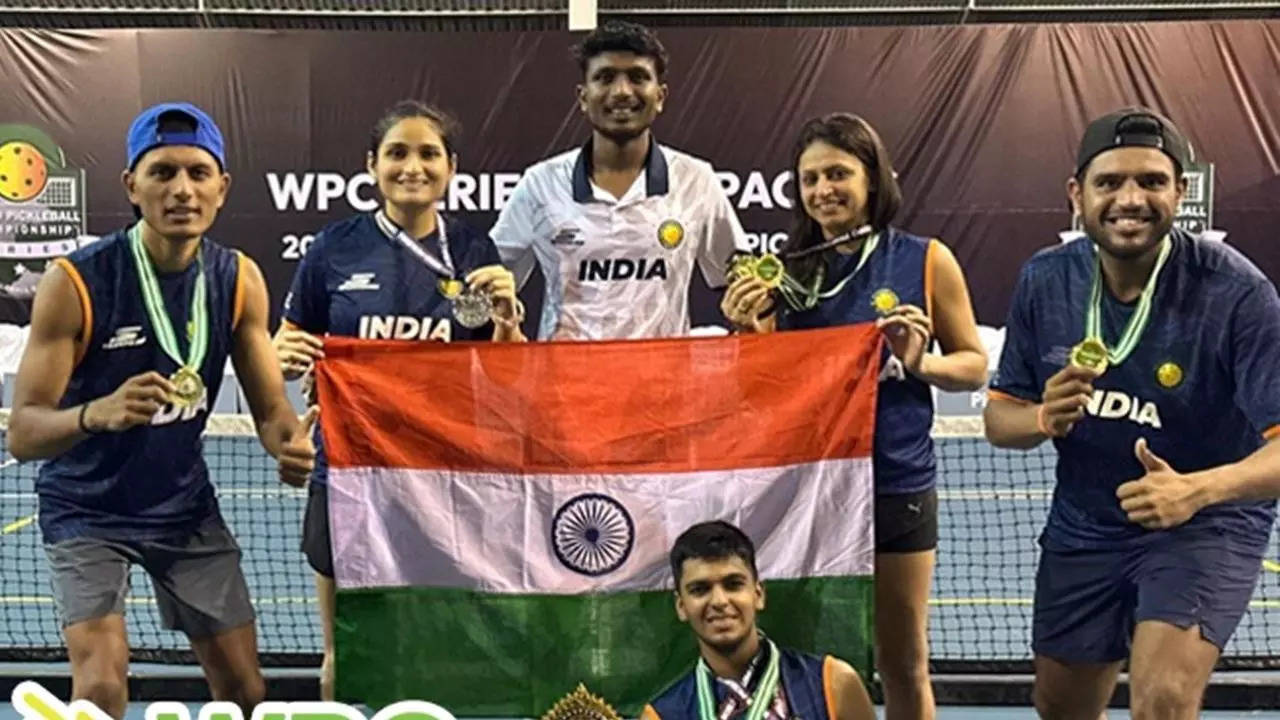 india shines at world pickleball championship, securing gold and silver medals