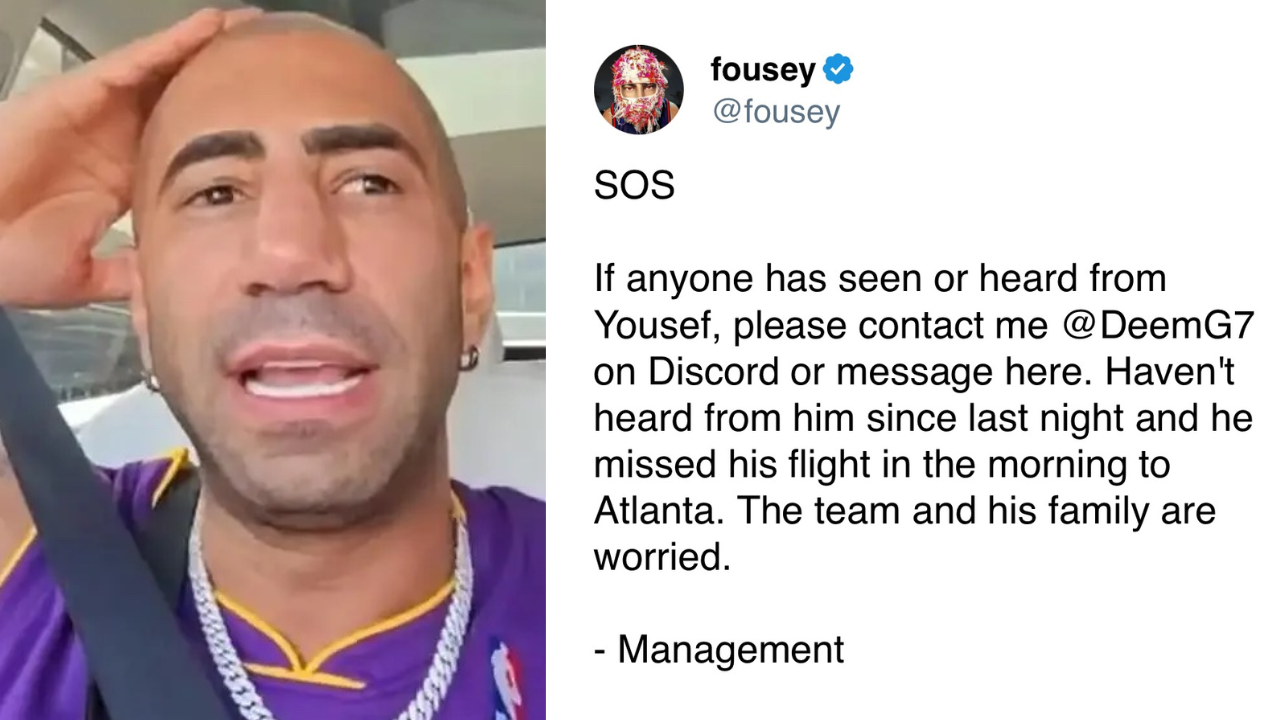 YouTuber Fousey missing? Yousef Erakat's team raises the alarm with an “SOS” post