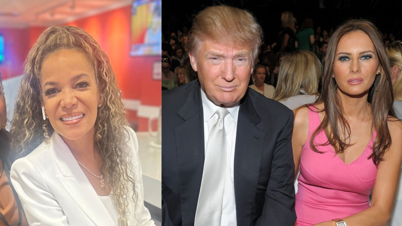 Sunny Hostin Trump and Melania Collage