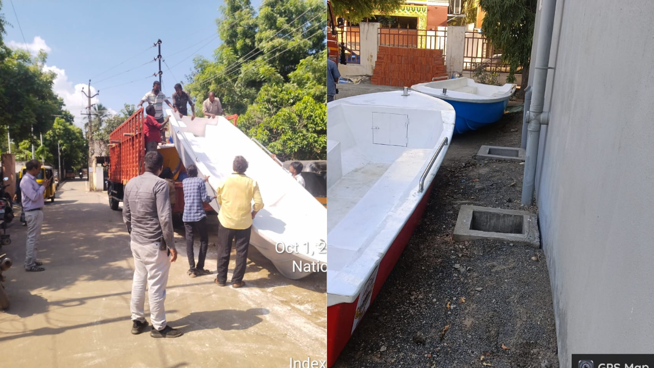 GCC buys 36 boats as a precautionary measure in case of heavy rainfall during the monsoon season. (Twitter/@chennaicorp)