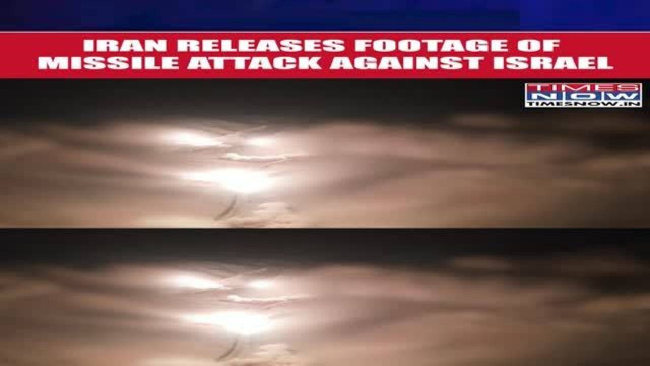 israel vs iran: tehran releases footage of missile attack against israel | middle east crisis #shorts