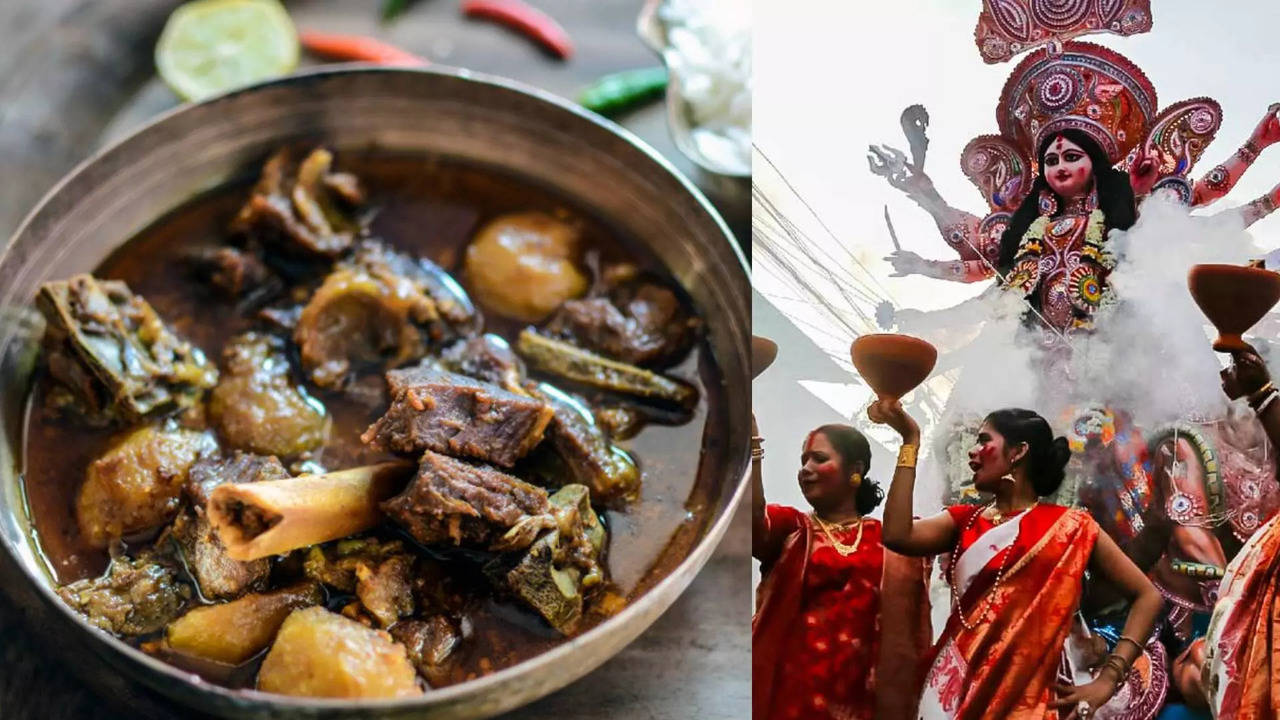 durga puja and navratri ‘vegetarian’ mutton or niramish mutton by bengalis