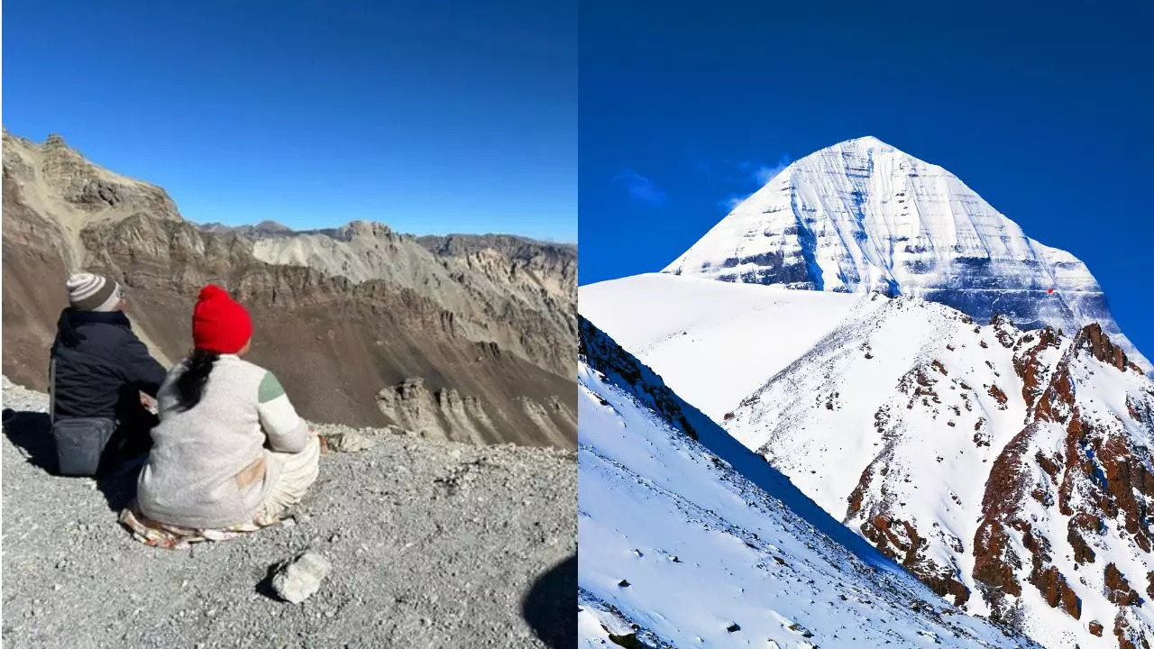 Uttarakhand Tourism has introduced the 'Mount Kailash Darshan from Indian Soil' pilgrimage. Credit: ANI/Canva