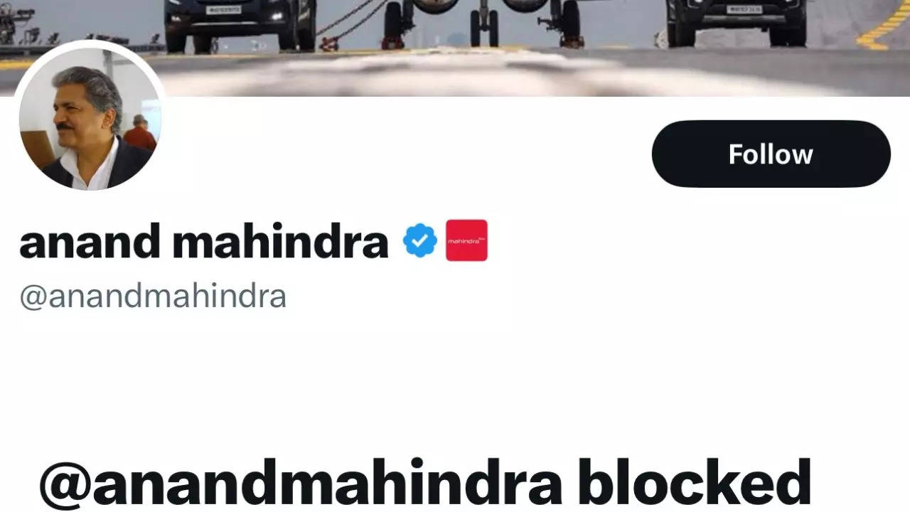 Anand Mahindra blocks an X user over criticism for romanticising hardship.| Credit: Gss