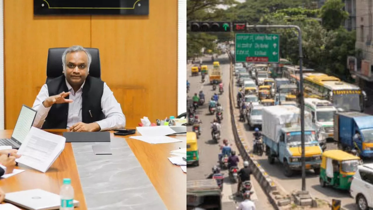 Representative Image: Priyank Kharge On Bengaluru Traffic