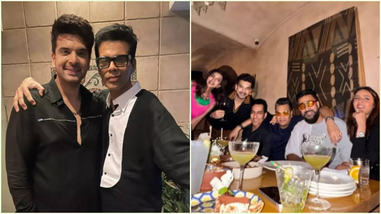 Karan Kundrra Parties With The Traitors’ Gang Sudhanshu Pandey, Raj Kundra, Urfi Javed, Karan Johar - See Pics