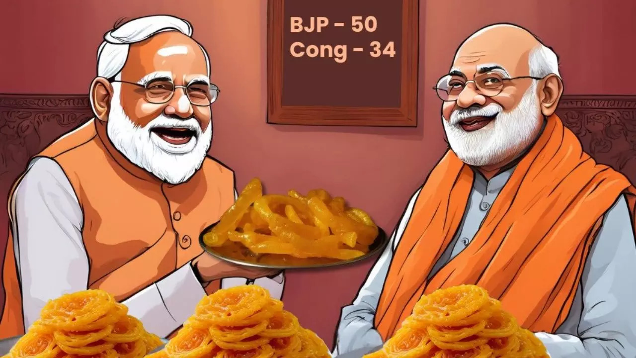 Haryana Elections: Jalebi’ Trend Soars as BJP Shocks Congress, Secures Haryana Win